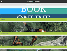 Tablet Screenshot of corsica-canyoning.com